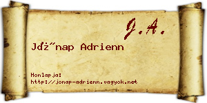 Jónap Adrienn névjegykártya